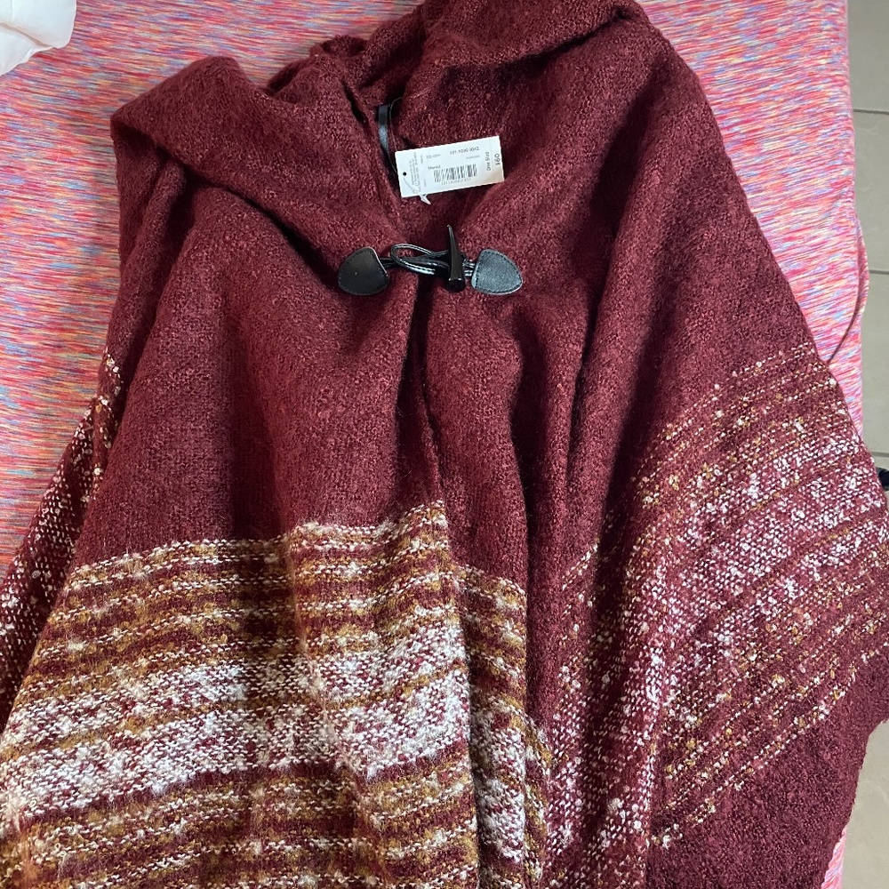 MIXIT MERLOT PONCHO